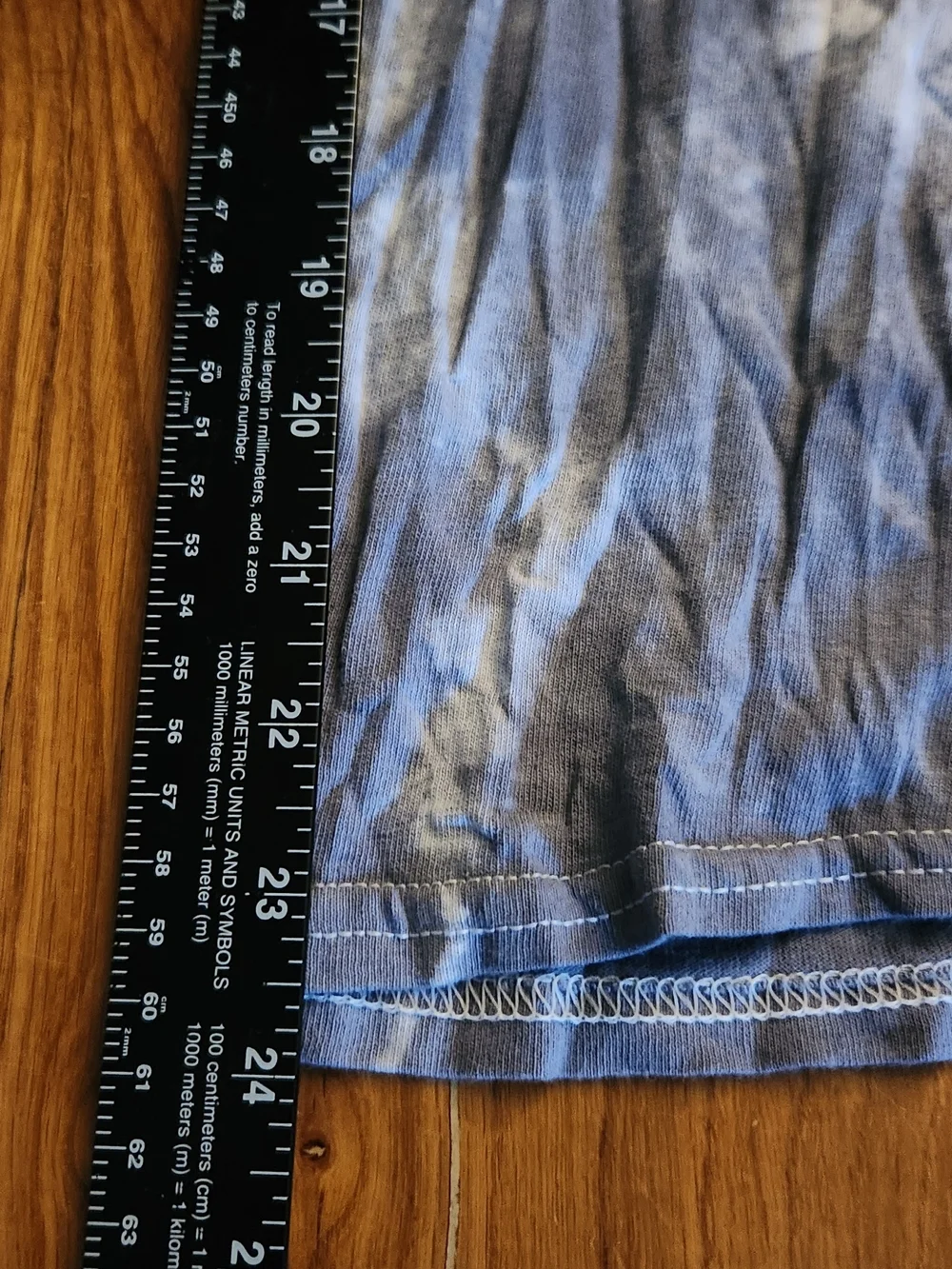 Free Bird America Graphic Tee - Gray Tie-Dye with Red & Blue Print - Picture 4 of 4